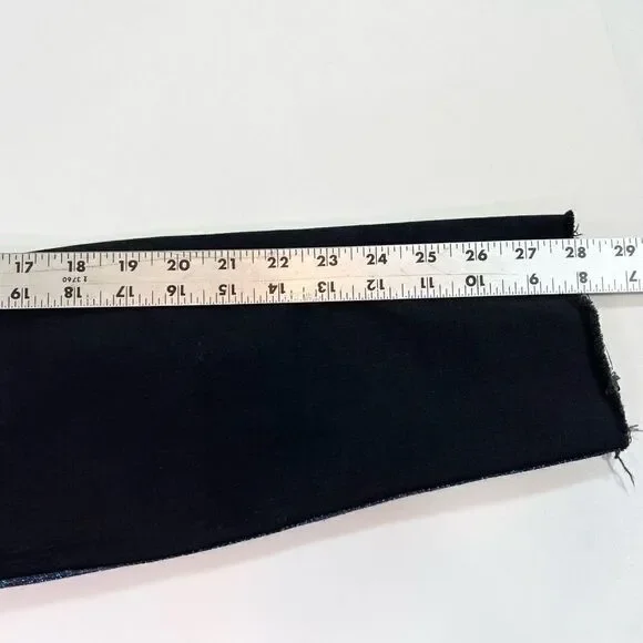 Mother Looker Ankle Fray Guilty Glitter Racer Jeans Womens 29 Black Frayed Hem - Picture 10 of 14